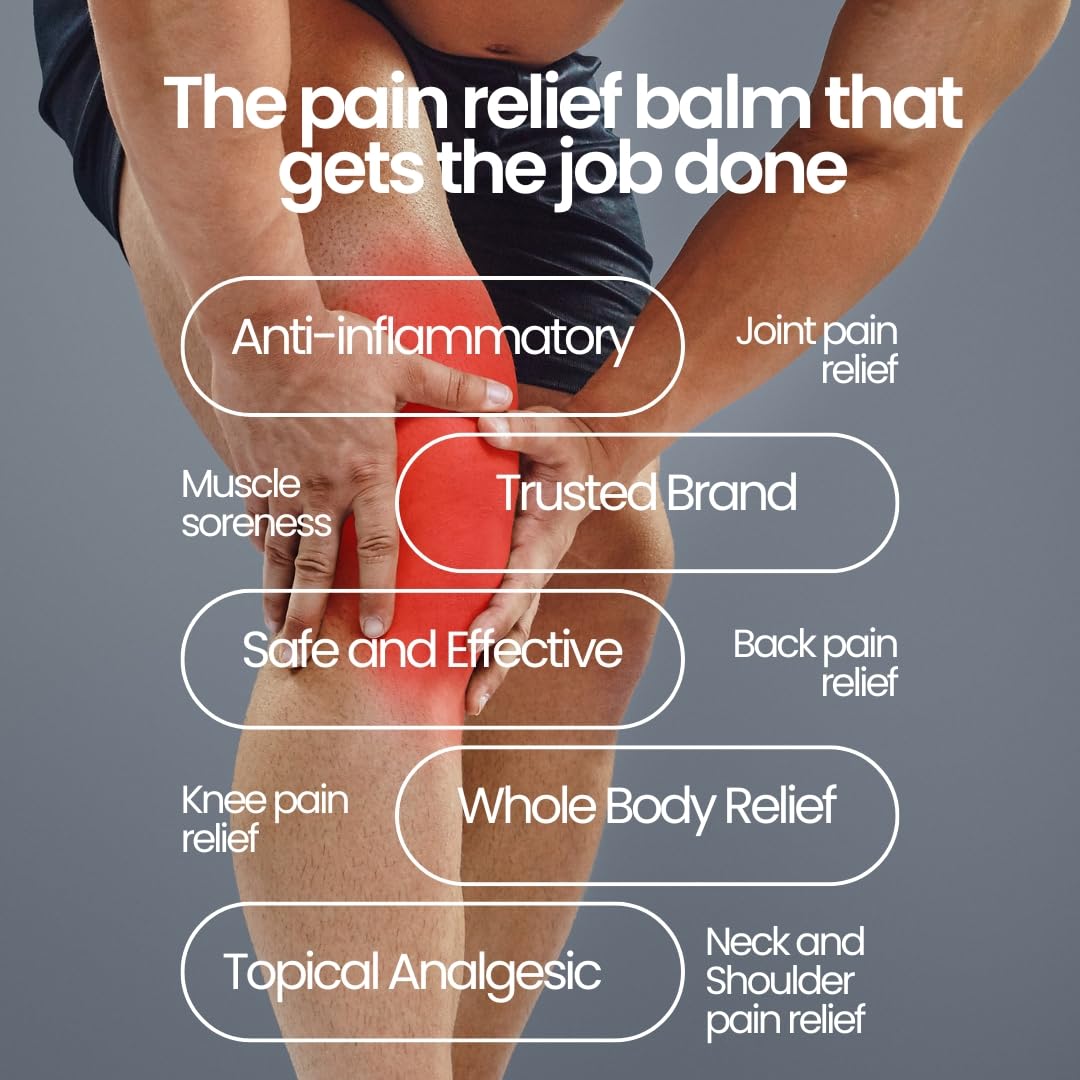 Aboniki Powerful Topical Pain Relief Balm with Natural Ingredients | Powerful Analgesic Soothing Relief for Joints & Muscle Pain, Soreness, Cramps | Long Lasting Full Body Rub (2 Glass Jars) Aboniki buy supplements canada