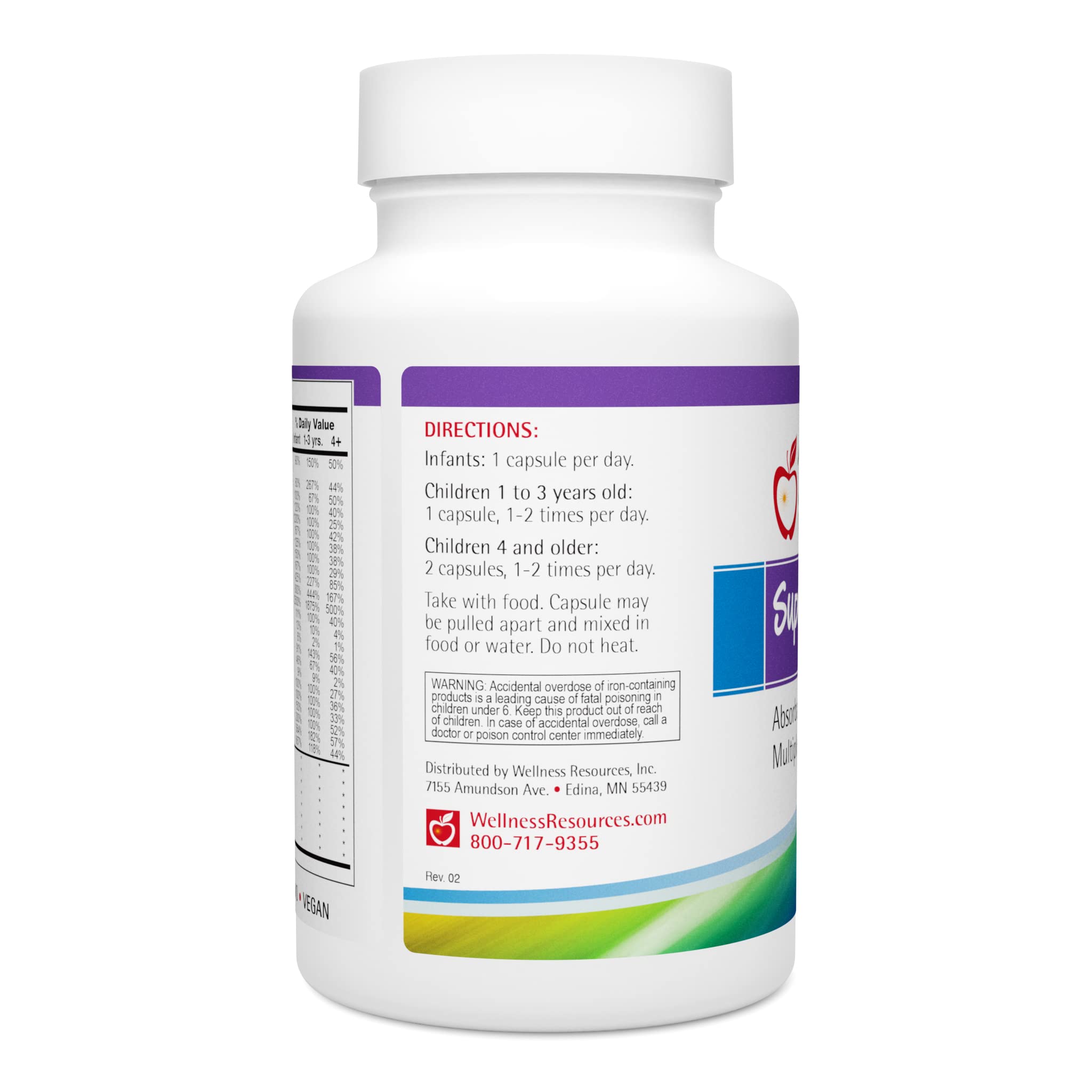 Super Mini-Multi - Children's Multivitamin Swallowable Capsules with Methyl Folate, Methyl B12 and Coenzyme B Vitamins for Growth Wellness Resources buy supplements canada