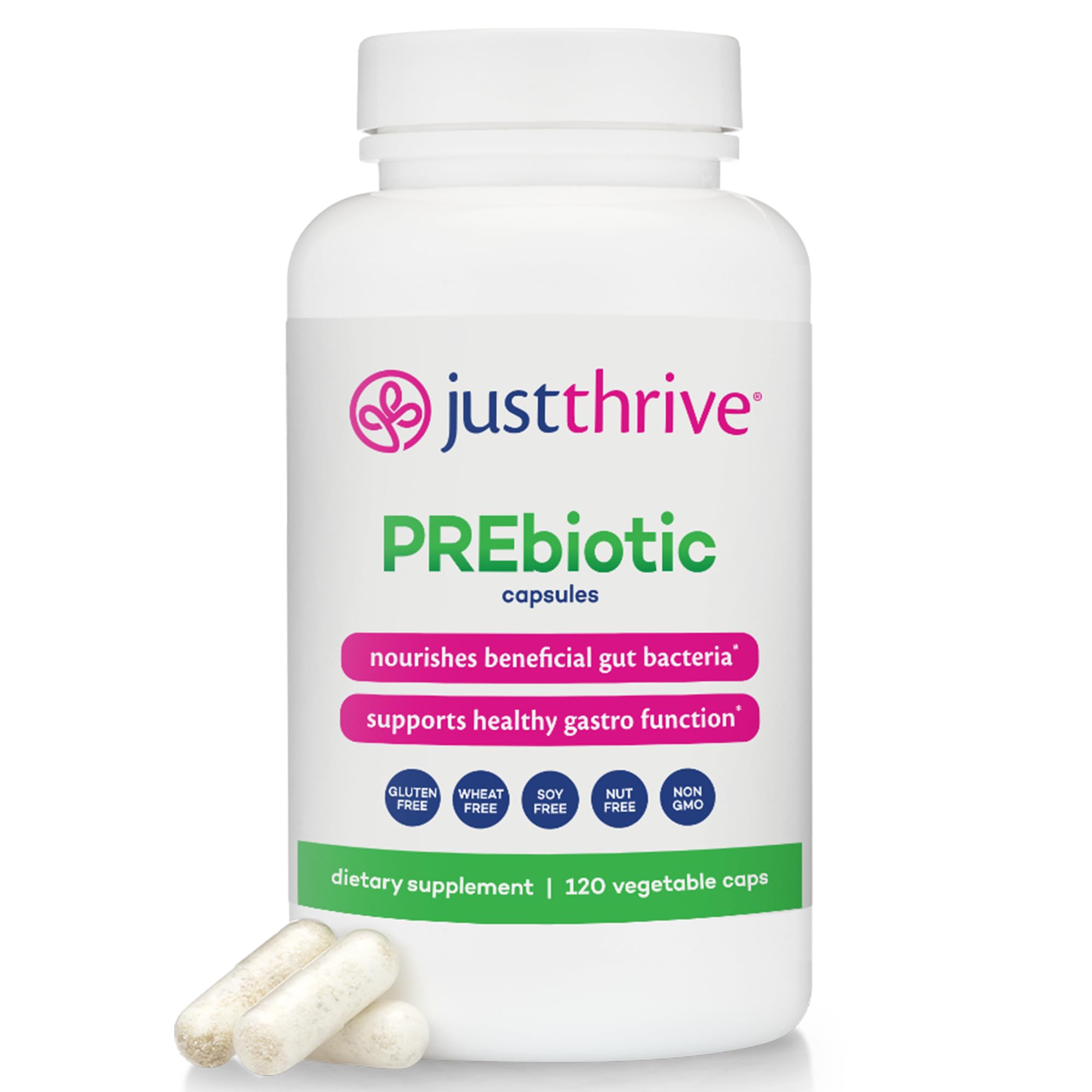 Just Thrive PREbiotic Capsules - Prebiotic Blend for Gut Health and Immune Support, 120 Caps Just Thrive buy supplements canada