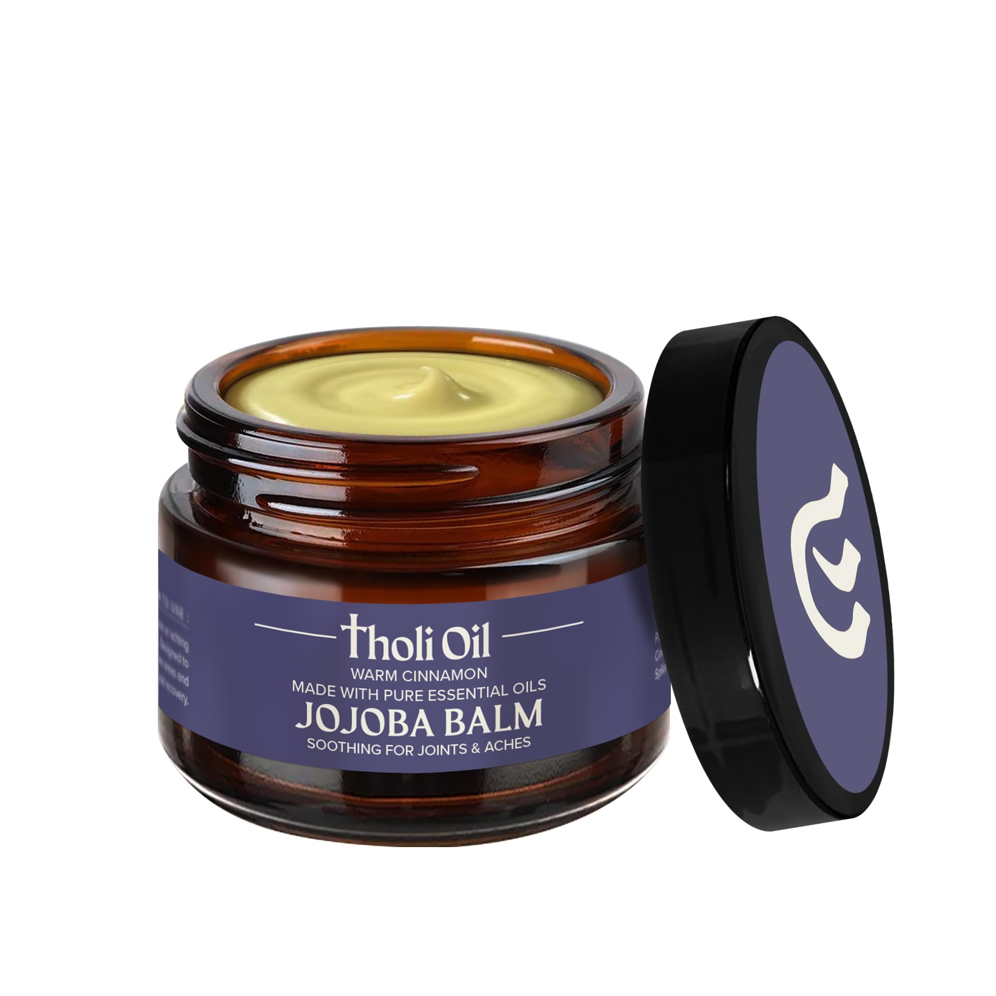 tHOli Plantar Fasciitis Relief Balm – Jojoba Cream with Cinnamon, Cassia, Spikenard & Hyssop – Soothes Heels, Supports Joints & Skin Repair (1oz) Tholi Oil buy supplements canada