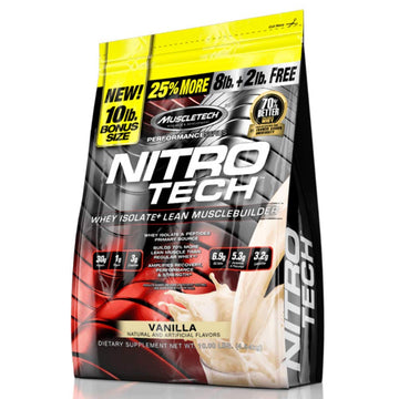 MuscleTech Nitro-Tech Whey Protein Powder Isolate & Peptides | Protein MuscleTech buy supplements canada