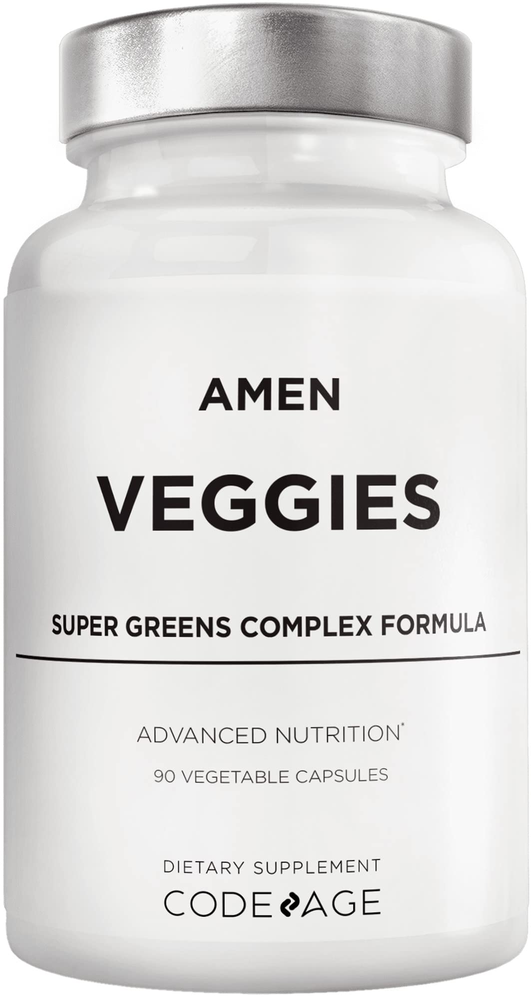 Amen Veggies, Daily Veggies Vitamins Supplement, Vegetables Vegan Blend & Whole-Food Raw Greens Multivitamin Capsules, Mushroom Complex, Superfood, Minerals, Green Vegetable Nutrients, Non-GMO, 90 ct Amen buy supplements canada