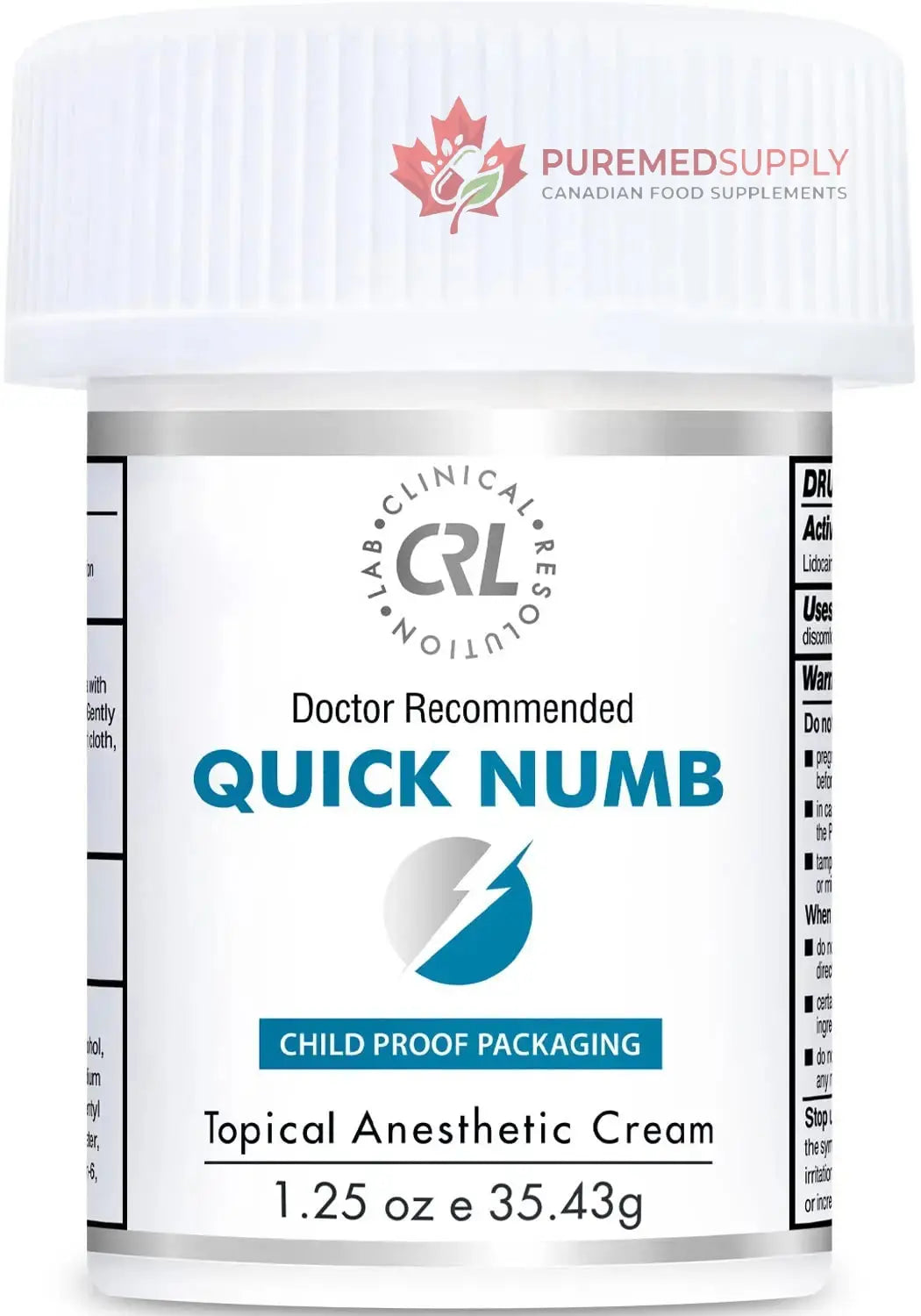 Quick Numb 5% Lidocaine Cream Maximum Strength Liposomal, Fast Itch Burn Pain Relief Cream with Aloe Allantoin Vitamin E, Gentle on Skin Support Healing Hemorrhoid Treatment 1.25 oz Clinical Resolution buy supplements canada