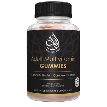 Iman Vitamins Halal Complete Complex Adult Multivitamin Gummies | Natural Immune Boost for Men & Women | Vegetarian & Non-GMO | Iman Vitamins buy supplements canada
