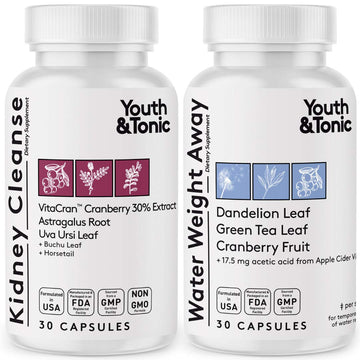Youth & Tonic Daily Water Retention Pills for Kidney Cleanse Swelling and Excess Body Fluid Youth & Tonic buy supplements canada