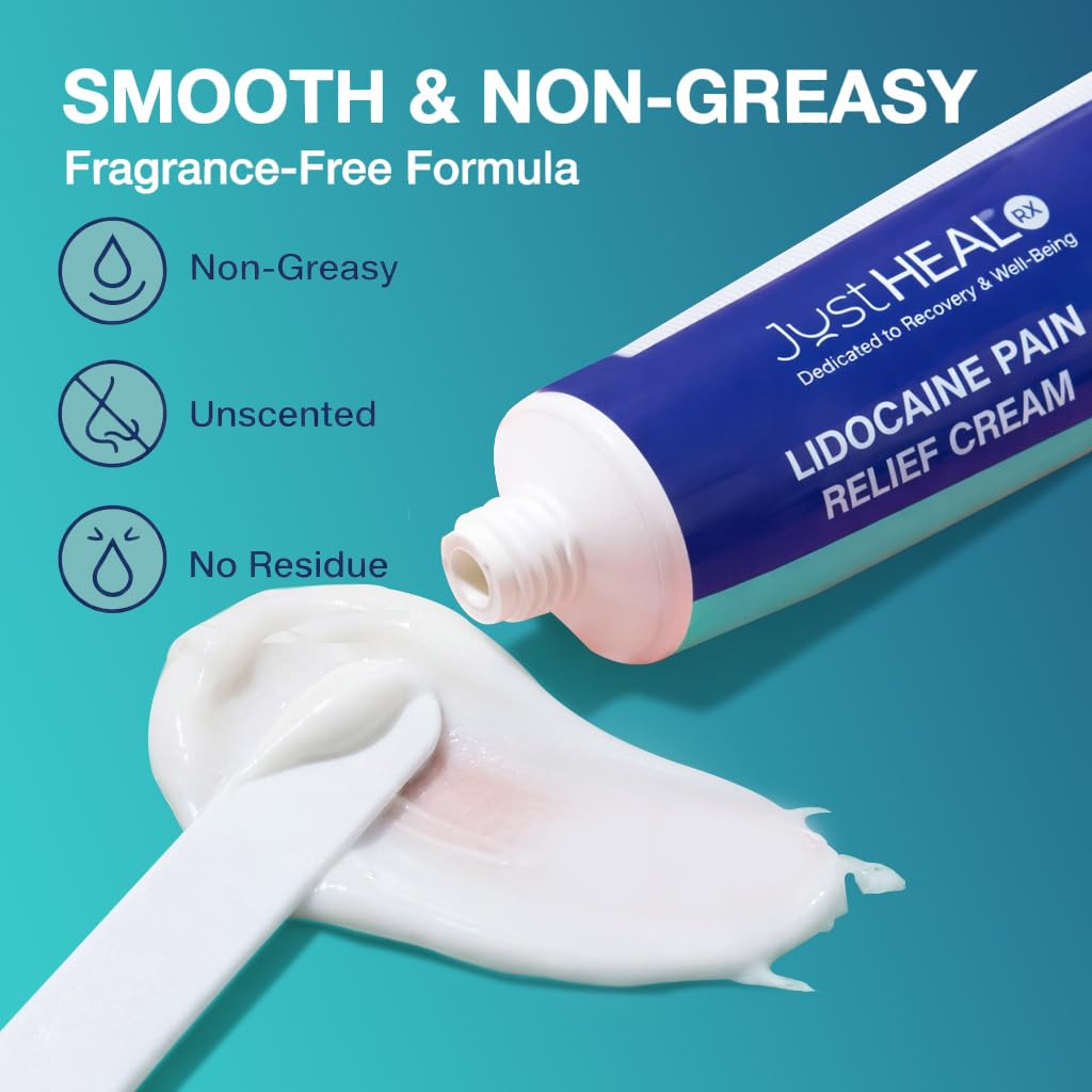 JustHeal RX Lidocaine Cream for Hemorrhoids | 2 OZ Tube – Fast-Acting 4% Lidocaine Numbing Cream & Topical Analgesic Cream for Anorectal Itch Relief | OTC Lidocaine Cream Maximum Strength JustHeal RX buy supplements canada