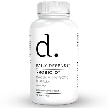 Daily Defense Probiotic Immune Support Supplement - Daily Probiotics for Men with Constipation & Gas - Digestion and Bloating Supplement & Probiotics for Women - 60 Capsules, PROBIO-D Daily Defense buy supplements canada