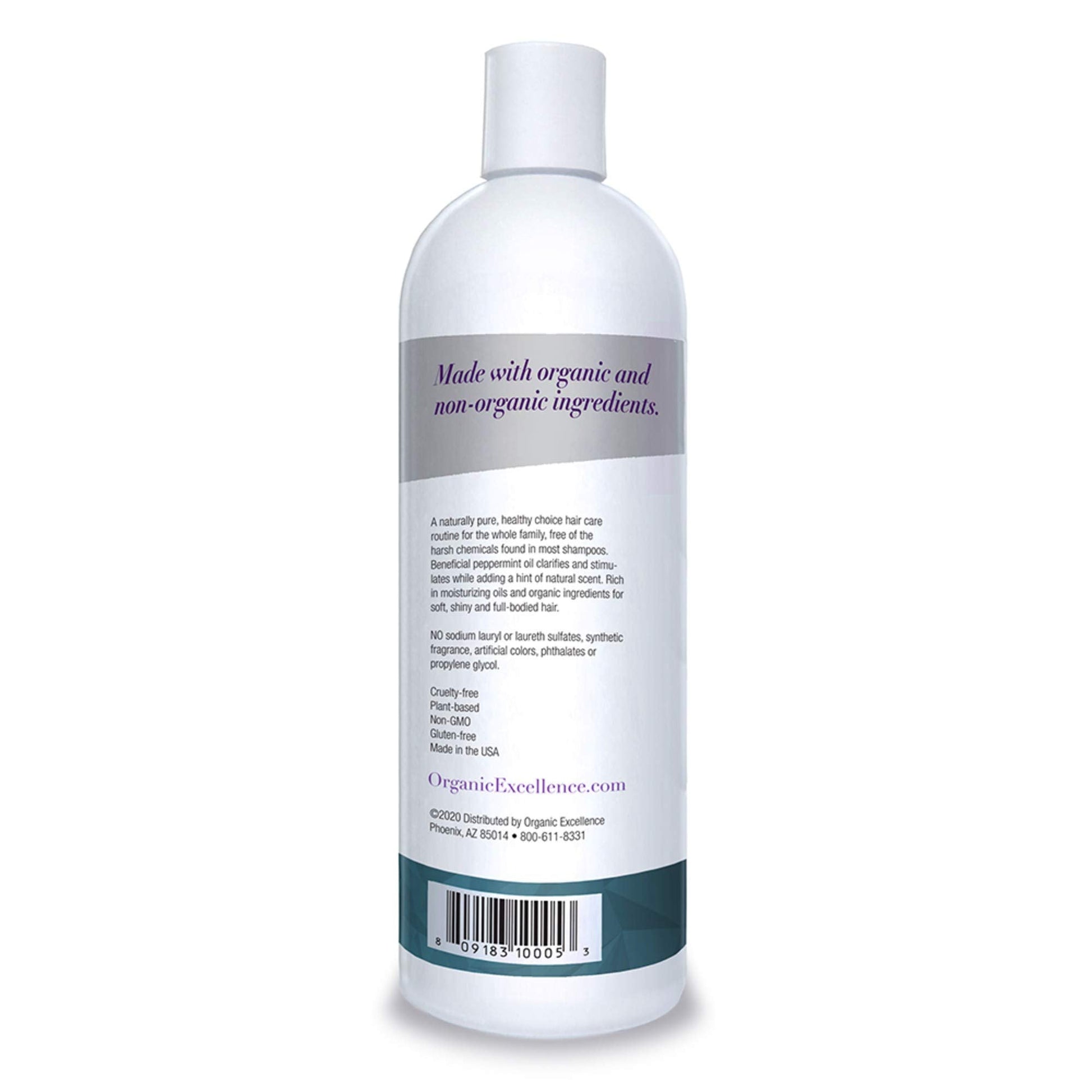 Organic Excellence Wild Mint Shampoo - 16 oz Organic Excellence buy supplements canada