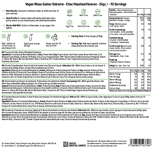 Protein Works - Vegan Mass Gainer Extreme | High Calorie Protein Powder | Weight Gainer Protein Works buy supplements canada
