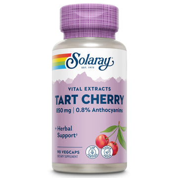 Solaray Tart Cherry Fruit Extract 850 mg - Tart Cherry Supplement with Antioxidants, Fruit Juice Extract with Flavonoids - 90 VegCaps SOLARAY buy supplements canada