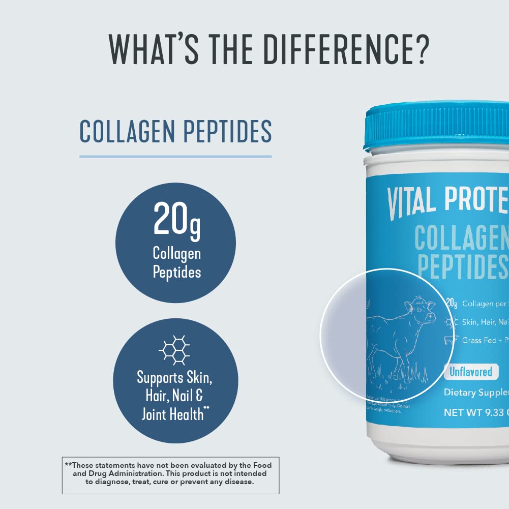 Vital Proteins Collagen Peptides Powder Supplement (Type I, III) - Hydrolyzed Collagen VITAL PROTEINS buy supplements canada