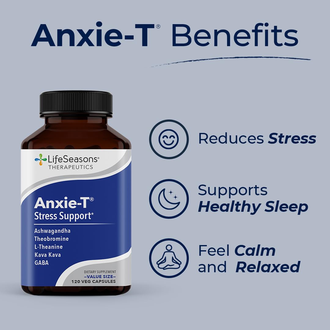 Anxie-T - Stress Relief Supplement - Supports Mood & Mental Focus - Feel Calm LifeSeasons buy supplements canada
