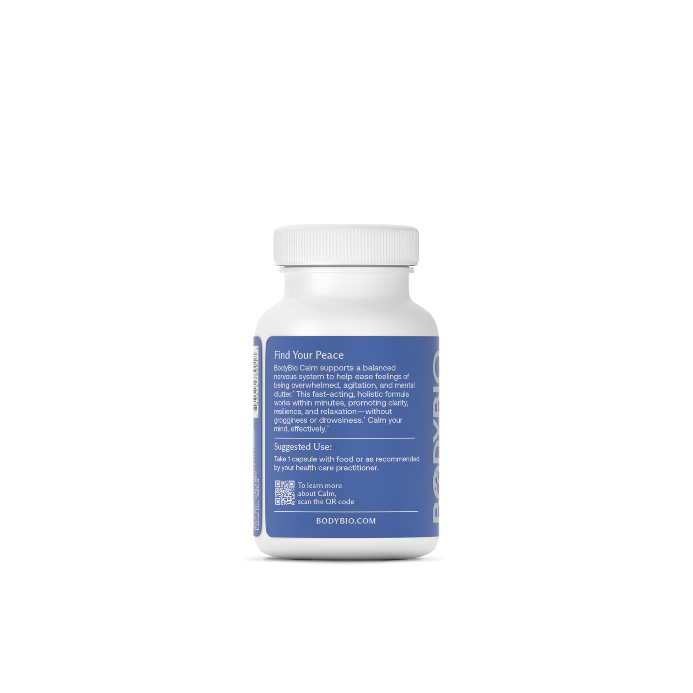 BodyBio Calm - Natural Stress Relief Blend with Rhodiola, Glycine & Phosphatidylserine - Supports Relaxation, Mental Focus & Balanced Cortisol - Non - Drowsy Formula BodyBio buy supplements canada