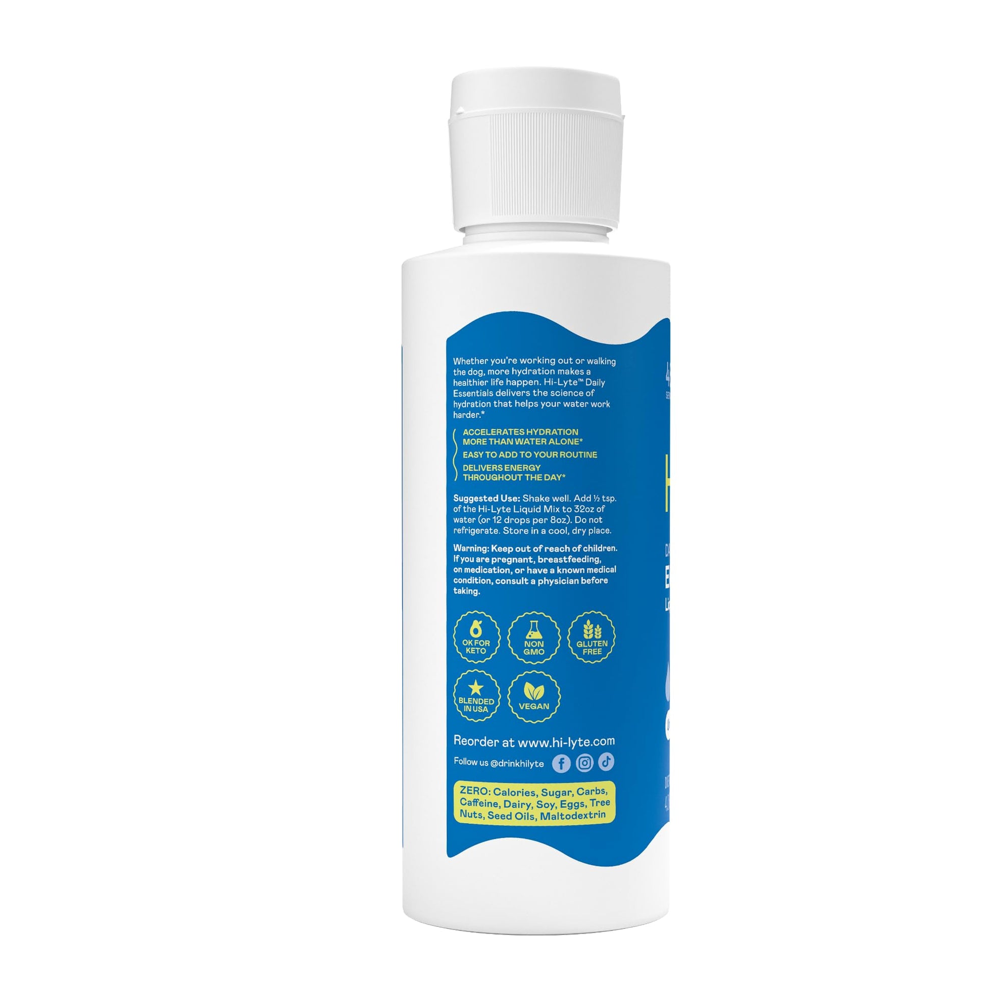Hi-Lyte Electrolytes for Fasting, Immune Support and Rapid Hydration | 48 Servings | NO Calories NO Sugar | 20%+ More Potassium, Magnesium & Zinc Hi-Lyte buy supplements canada