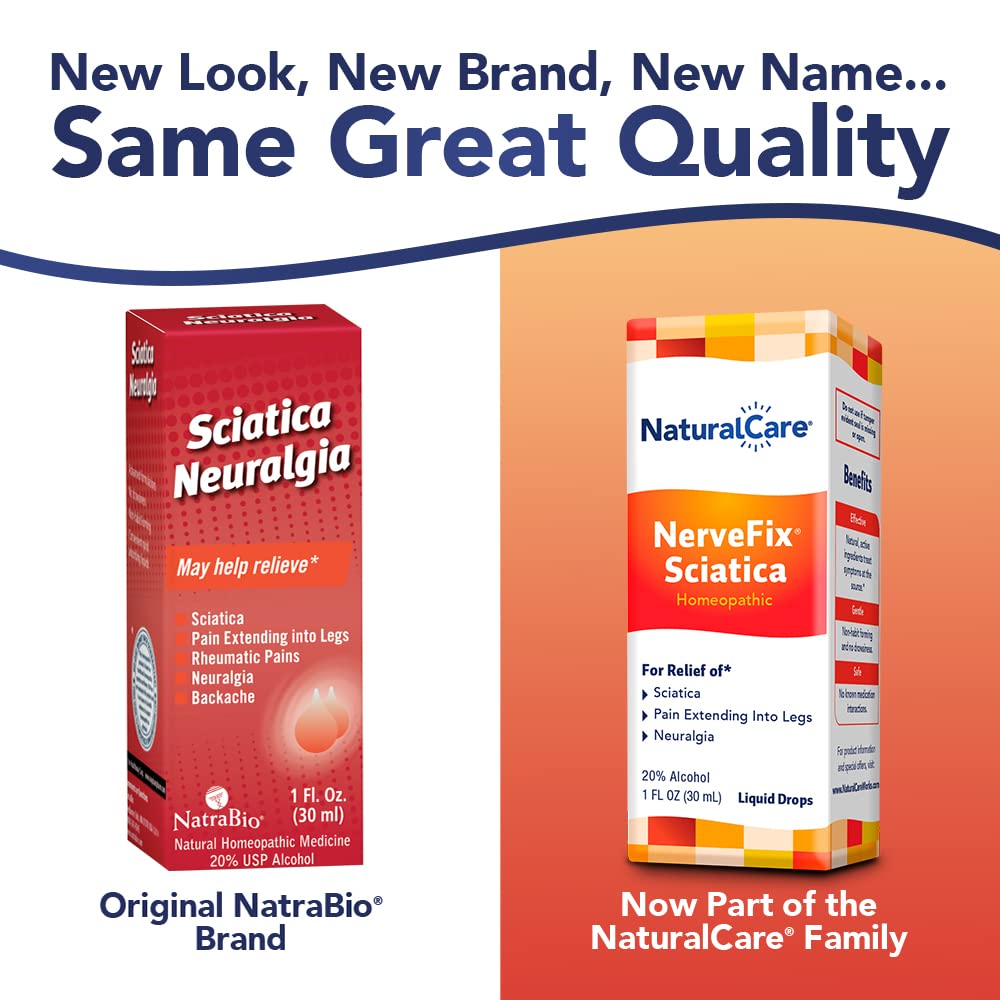 NaturalCare Pain Relief NerveFix Sciatica Neuralgia, 1 oz Liquid Natra Bio Natra-Bio buy supplements canada