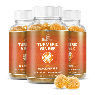 BeLive Turmeric Curcumin with Black Pepper & Ginger - Turmeric and Ginger Supplement BeLive buy supplements canada