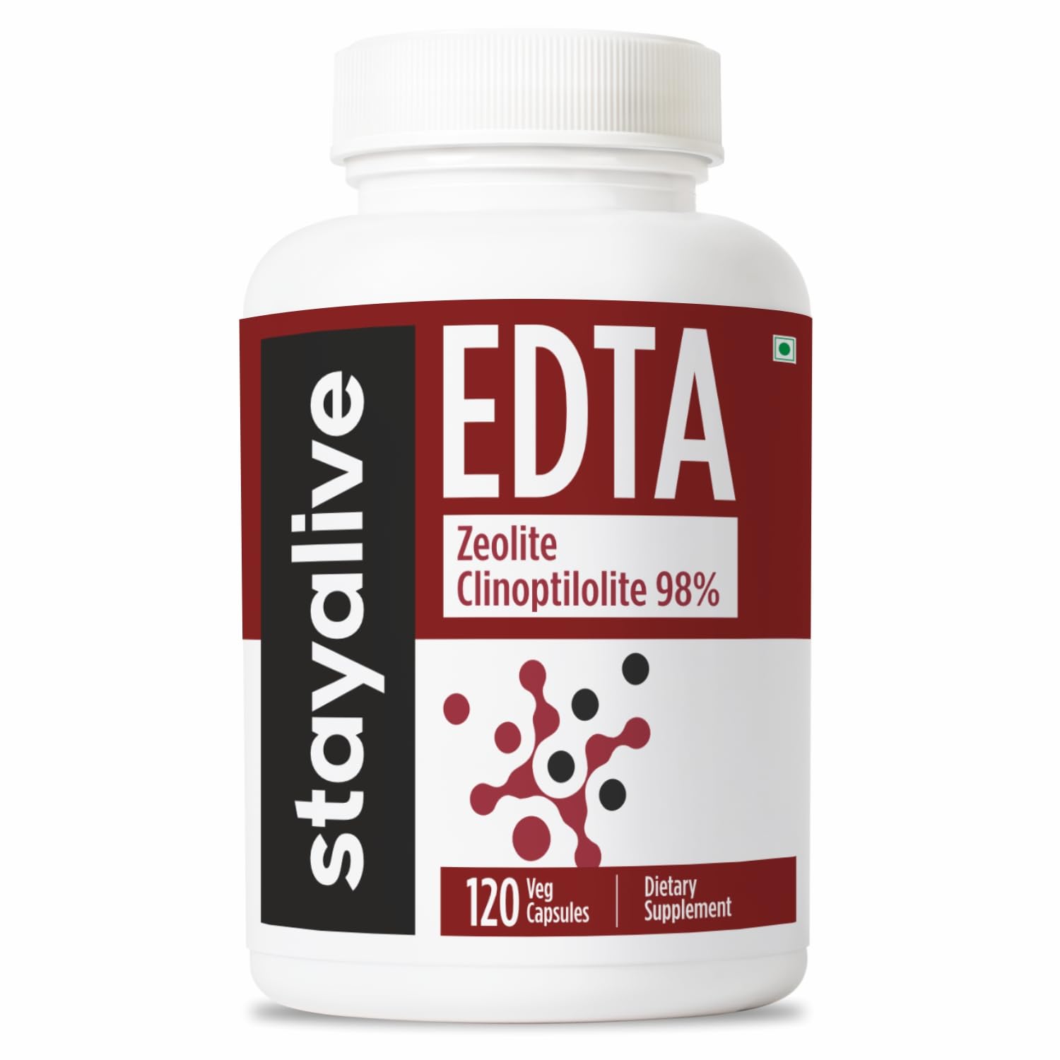 STAY ALIVE EDTA Capsules 1500mg with Zeolite 98% and Kale Extract Powder, 120 Pills, Non-GMO & Gluten Free Calcium Disodium EDTA Supplement STAY ALIVE buy supplements canada