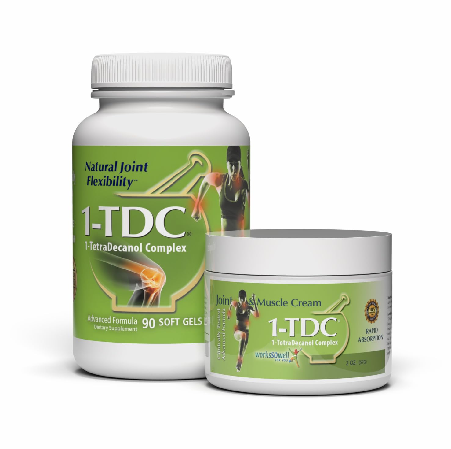 Joint & Muscle Health Soft Gels and Relief Cream 2 oz Bundle 1-TDC buy supplements canada