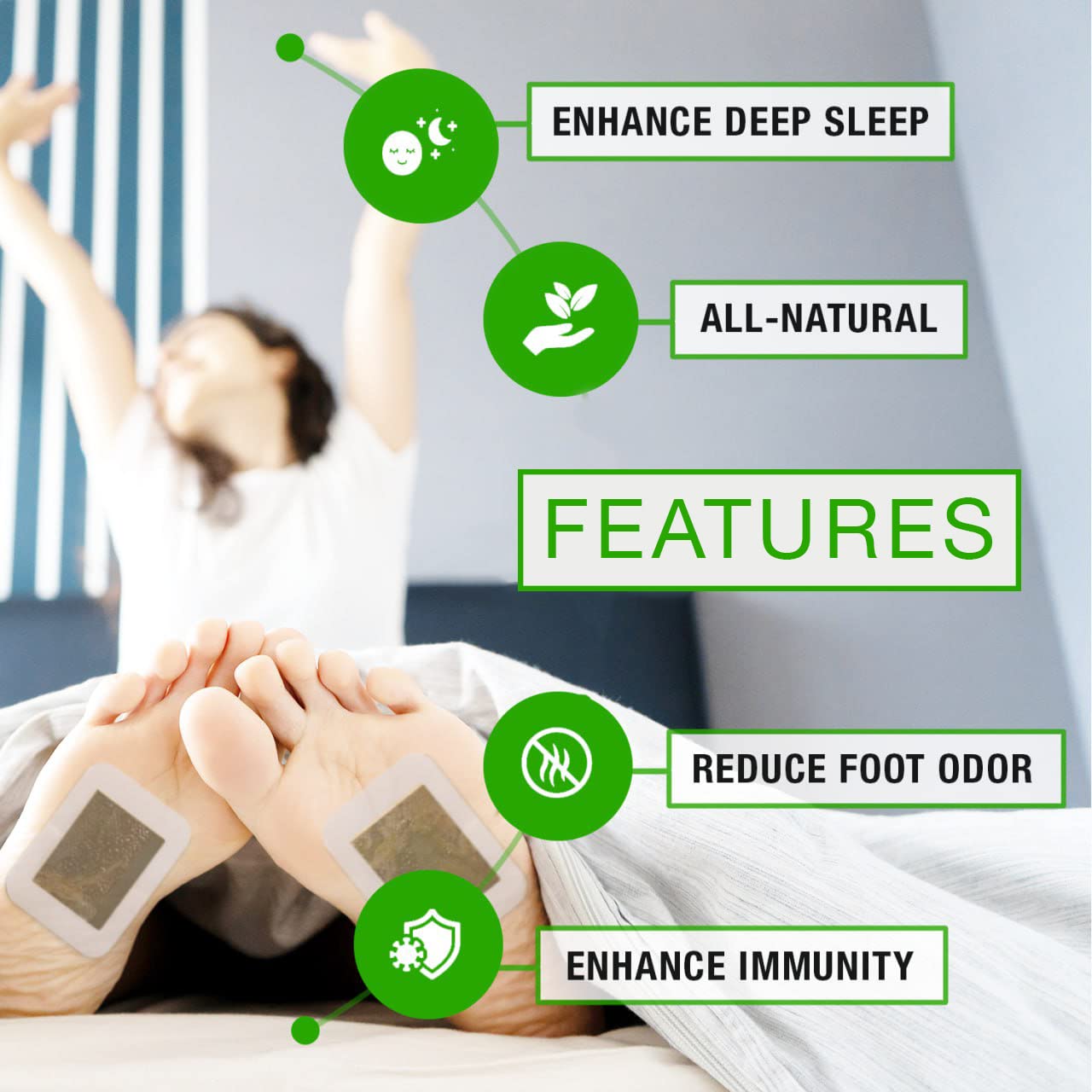 Foot Paches, Premium Deep Cleansing Foot Pads, Bamboo Foot Paches Rantherm buy supplements canada