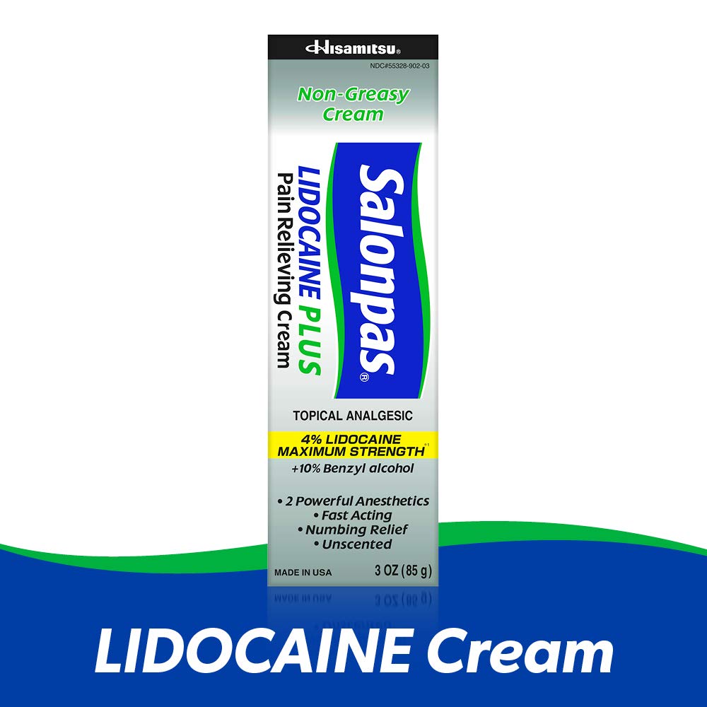 Salonpas Lidocaine Plus Pain Relieving Cream, 3 Ounce Tube Salonpas buy supplements canada