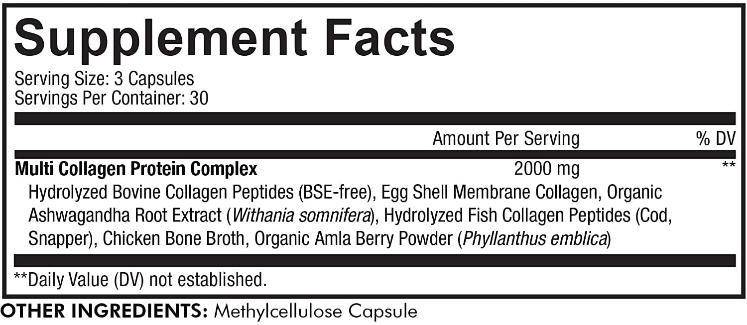 Codeage Multi Collagen Protein Capsules, Type I, II, III, V, X, Grass Fed & Hydrolyzed Collagen Pills Supplement Codeage buy supplements canada