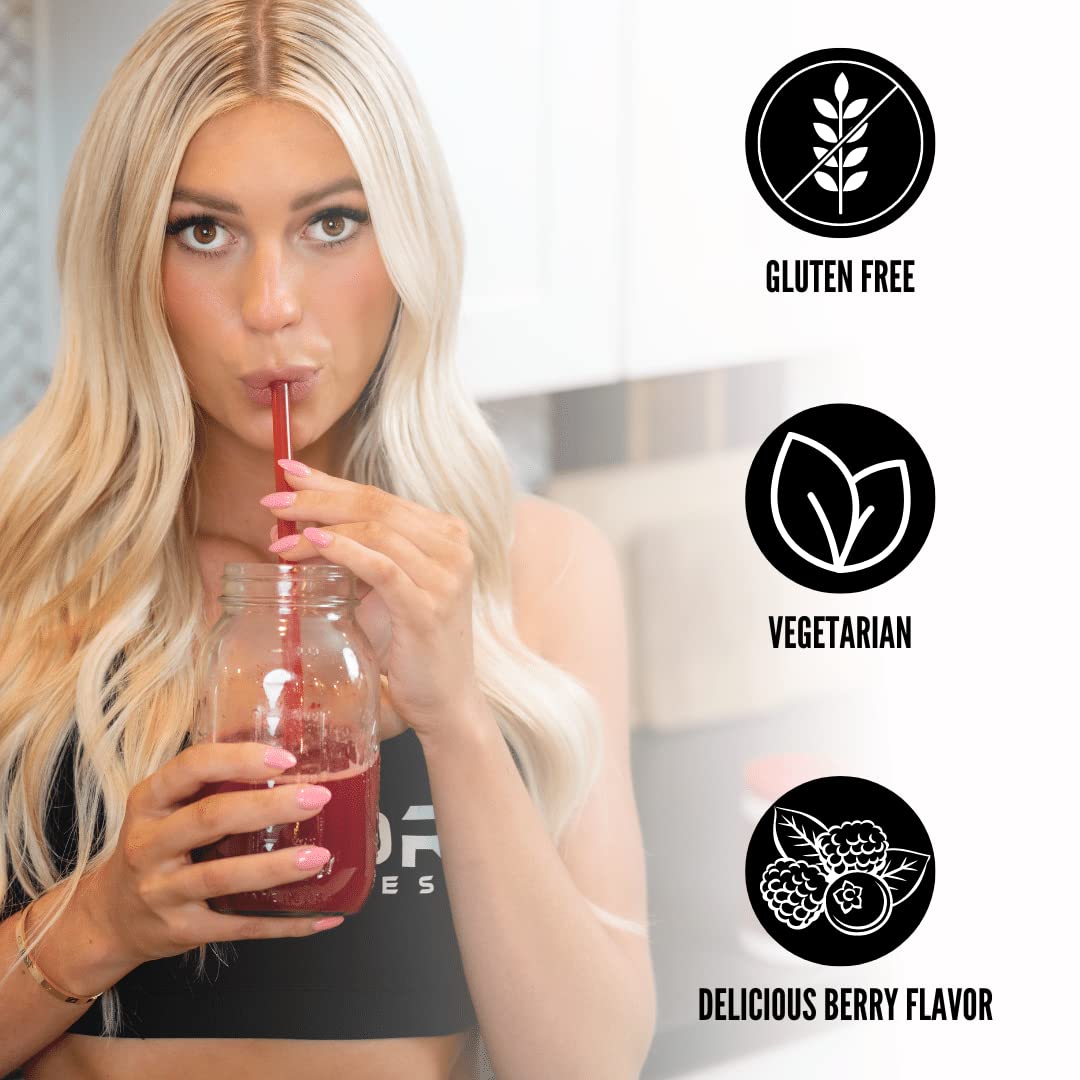 4KOR Fitness Power Reds & Greens: an Energizing Greens Drink Made up of Antioxidant-Rich Superfoods, Gluten-Free and Vegetarian, 30 Servings (1 Bottle) 4KOR Fitness buy supplements canada