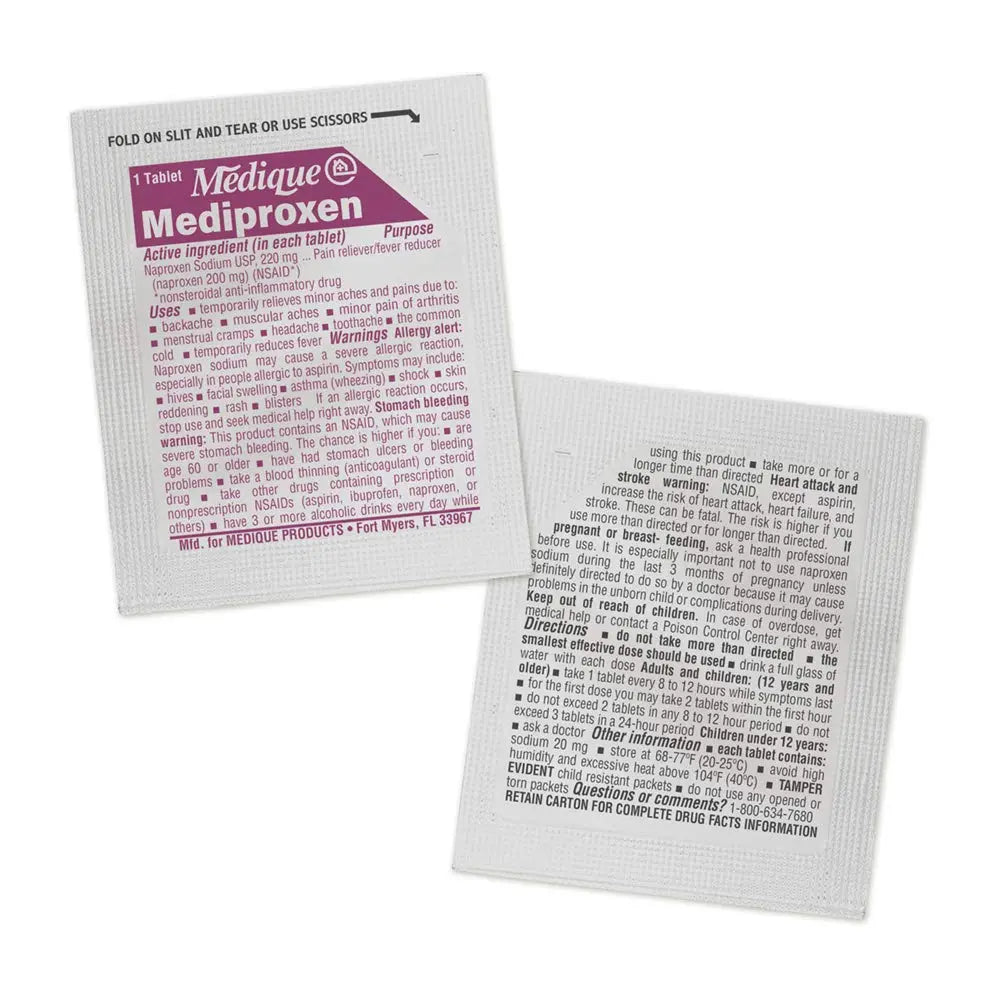 Medique @ Home Mediproxen Compare Active Ingredient to Aleve 50 x 1 (Child Resistant Packaging), White (73750) Medique buy supplements canada