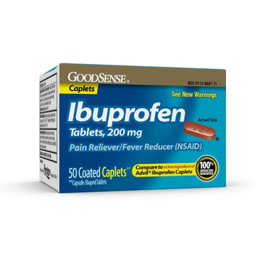 GoodSense Ibuprofen Pain Reliever/Fever Reducer Caplets, 200 mg, 50-Count GoodSense buy supplements canada