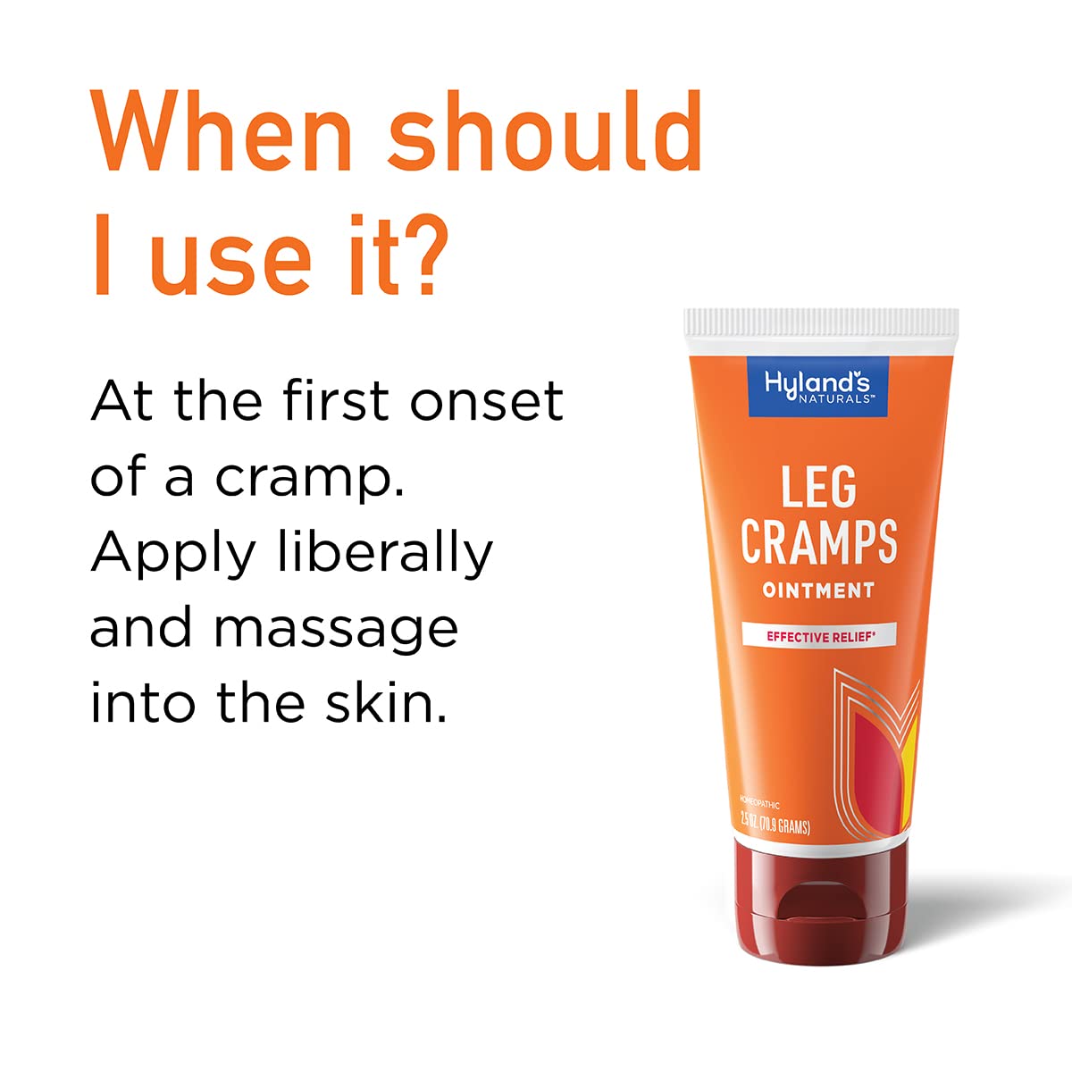 Hyland's Leg Cramps Ointment, Arnica Gel Leg Cramp Relief, Natural Relief of Calf, Leg and Foot Cramp, 2.5 oz Hyland's buy supplements canada