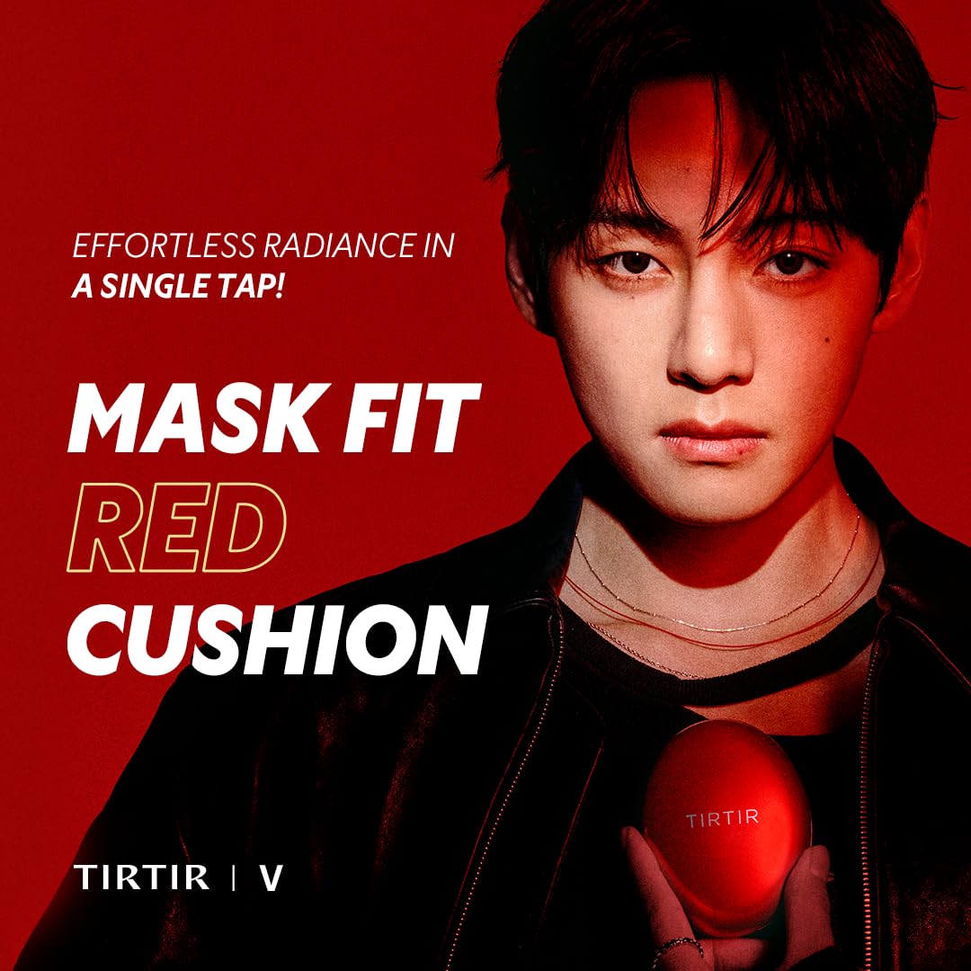 [*Mini Size*] TIRTIR Mask Fit Red Cushion Foundation | Full coverage, Weightless, Skin fit, Satin Glow Finish, Korean Makeup BB Foundation, beauty, Tattoo cover up, Buildable (#23N Sand / 0.15 Fl Oz) TIRTIR buy supplements canada