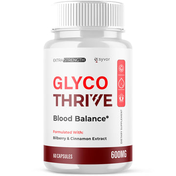 Glyco Thrive Capsules, Official GlycoThrive Glycogen Support Pills with All Natural Ingredients, Advanced Formula Health Supplement with Max Strength Premium Vitamins for Women & Men (60 Capsules) Syvor buy supplements canada