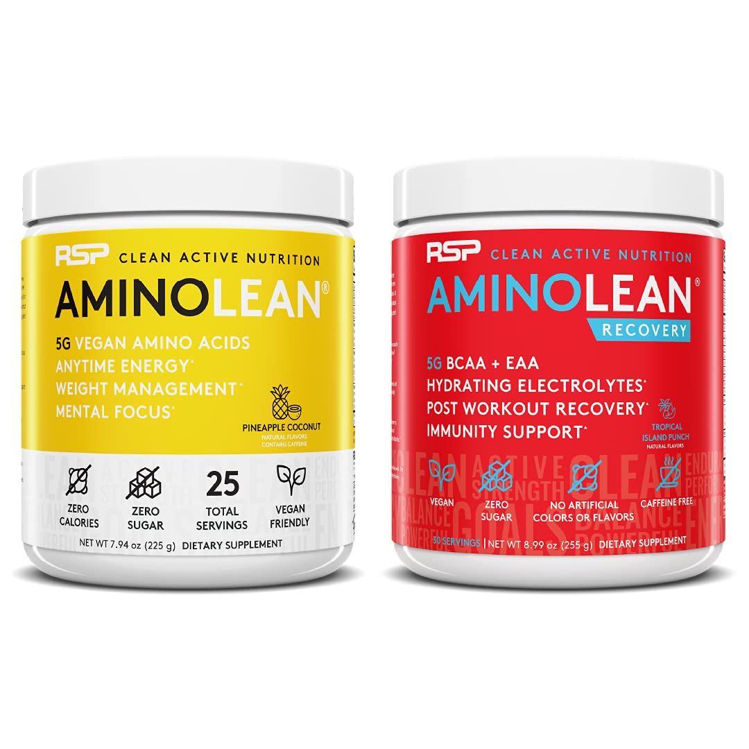 RSP NUTRITION Vegan AminoLean Pre Workout Energy (Pineapple Coconut 25 Servings) RSP NUTRITION buy supplements canada