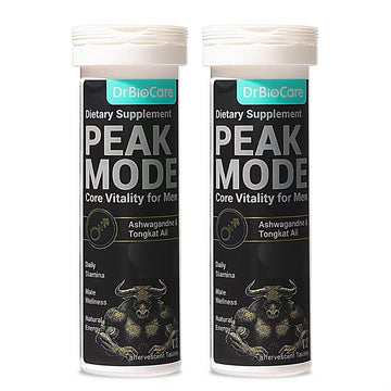 DrBioCare Peak Mode Core Vitality for Men 7-in-1 Effervescent Tablets | Tongkat Ali, Maca & L-Arginine，Ashwagandha, | Boost Stamina, Drive & Blood Flow for Good Performance | Berry Flavor 24 Tablets DrBioCare buy supplements canada