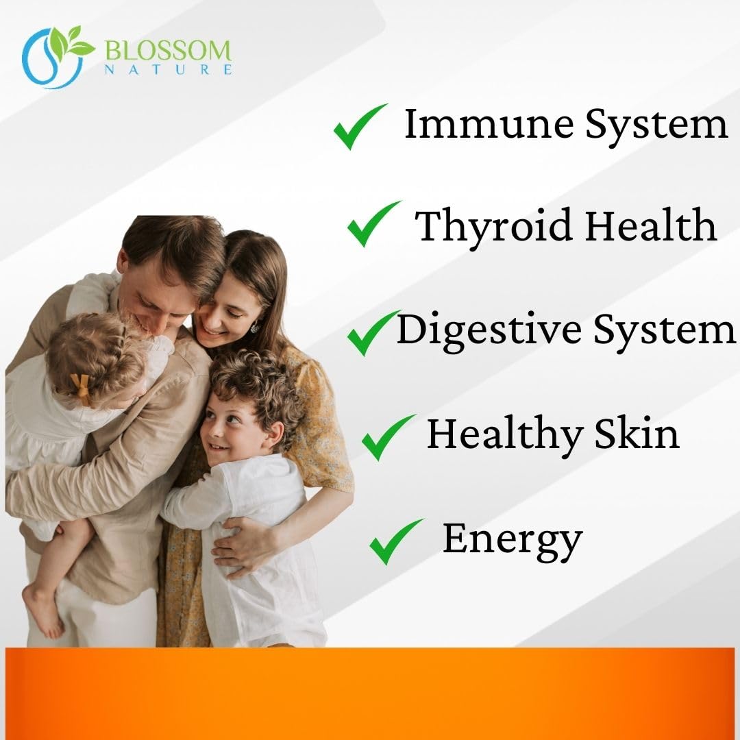 10-in-1 Irish Sea Moss Veggie Caps 3000mg Black Seed Oil Ashwagandha Bladderwrack Burdock Turmeric Apple Cider Vinegar Manuka Honey Dandelion Black Pepper - Made in US(Veggie Caps, Unflavored) Blossom Nature buy supplements canada