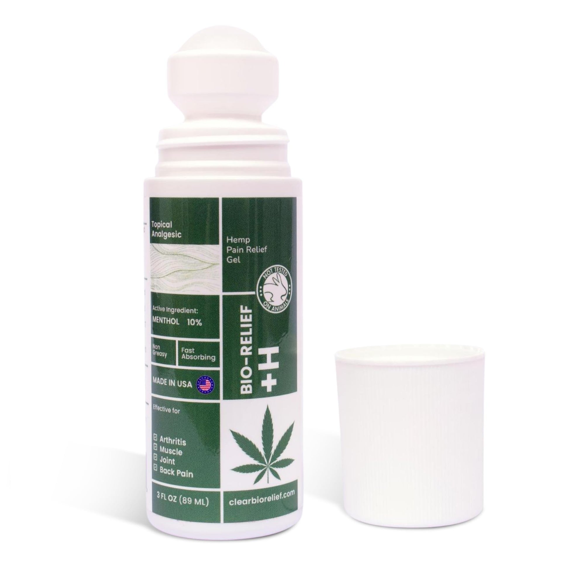 BIO-RELIEF Fast-Acting Hemp Pain Relief Roll On - Highly Effective, Cool & Topical Pain Relief Extra Strength for Arthritis, Muscle, Joint & Back – Easy Roll On Maximum Strength Scientific Solutions Global buy supplements canada