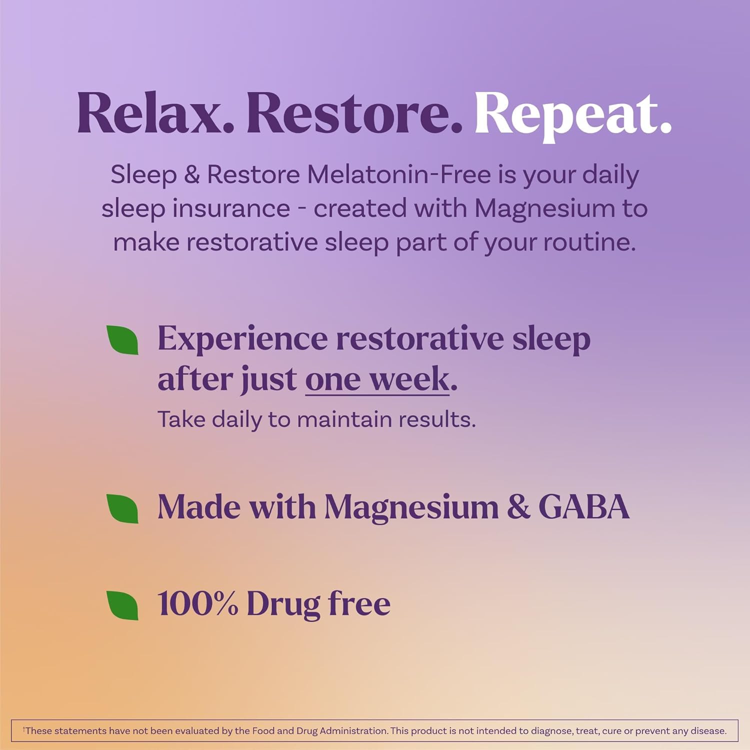 Natrol Sleep & Restore Magnesium Glycinate Blend Gummies, Magnesium for Sleep Aids for Adults, Melatonin-Free, Cherry Flavored, 30 Day Supply, 60 Gummies (Pack of 2) Natrol buy supplements canada