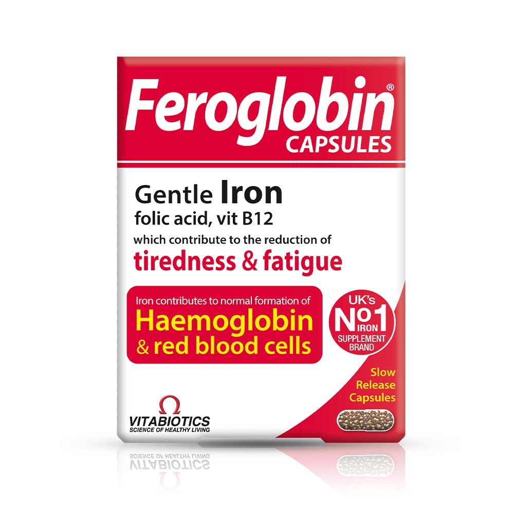Feroglobin Iron Capsule Helps to reduce tiredness and fatigue Feroglobin buy supplements canada