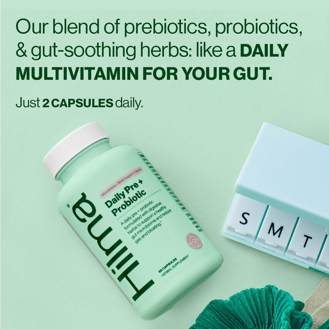 Hilma Daily Pre + Probiotic + Herbs - Support a Healthy Gut While Reducing Gas & Bloating Hilma buy supplements canada