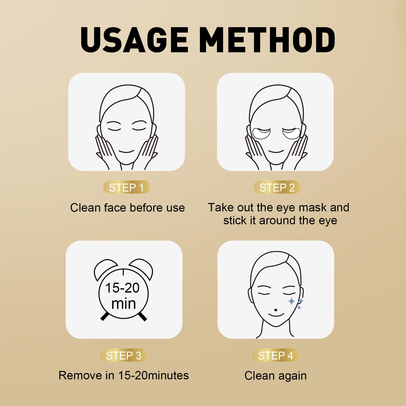 CHMI Under Eye Patches (50 Pairs) - 24K Gold Eye Patches for Puffy Eyes, Dark Circles, EyeBags and Wrinkles CHMI buy supplements canada