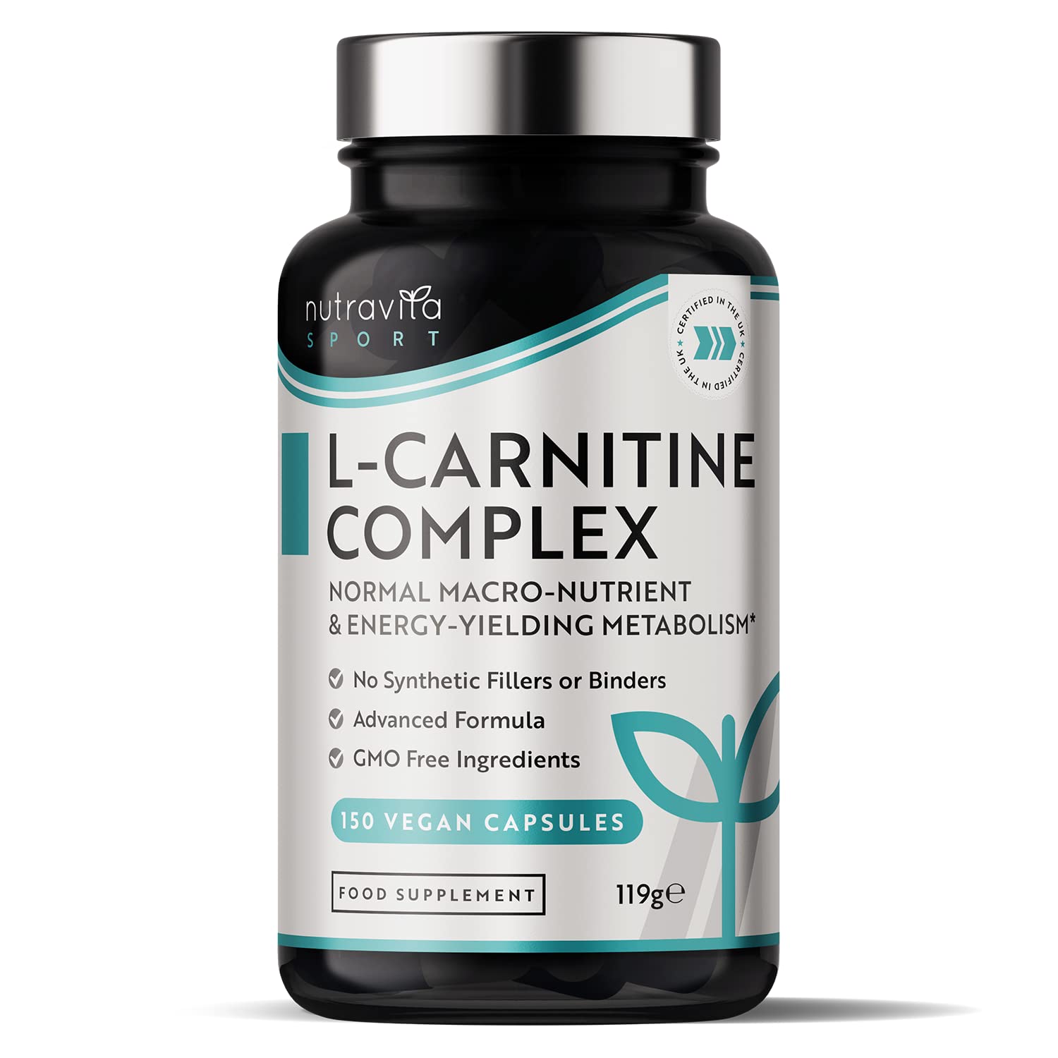 L-Carnitine Complex - High Strength Capsules with Added Riboflavin, Biotin, Chromium Nutravita buy supplements canada