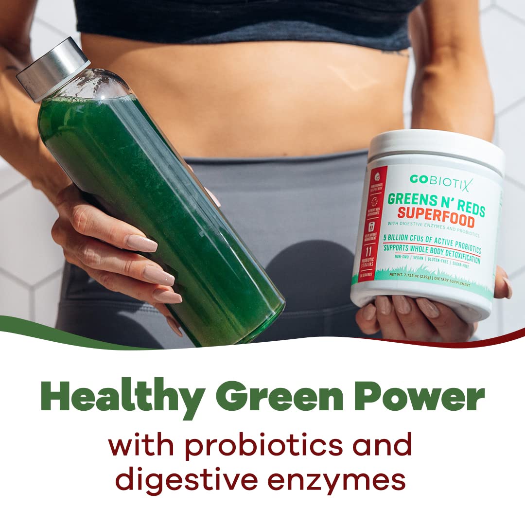 GOBIOTIX Super Greens Powder with Organic Spirulina - Superfood Supplement GOBIOTIX buy supplements canada