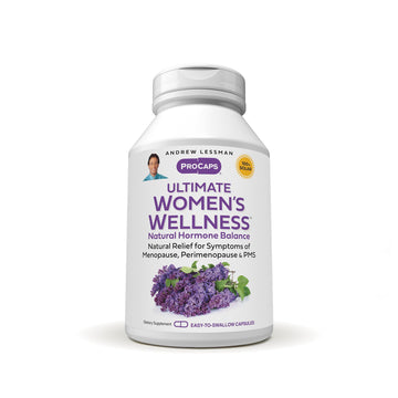 ANDREW LESSMAN Ultimate Women’s Wellness 30 Capsules - Naturally Relieves Menopause Symptoms, PMS, Perimenopause with Soy Isoflavones, EGCG, Cranberry, Indole-3-Carbinol. Easy to Swallow Capsules ANDREW LESSMAN buy supplements canada