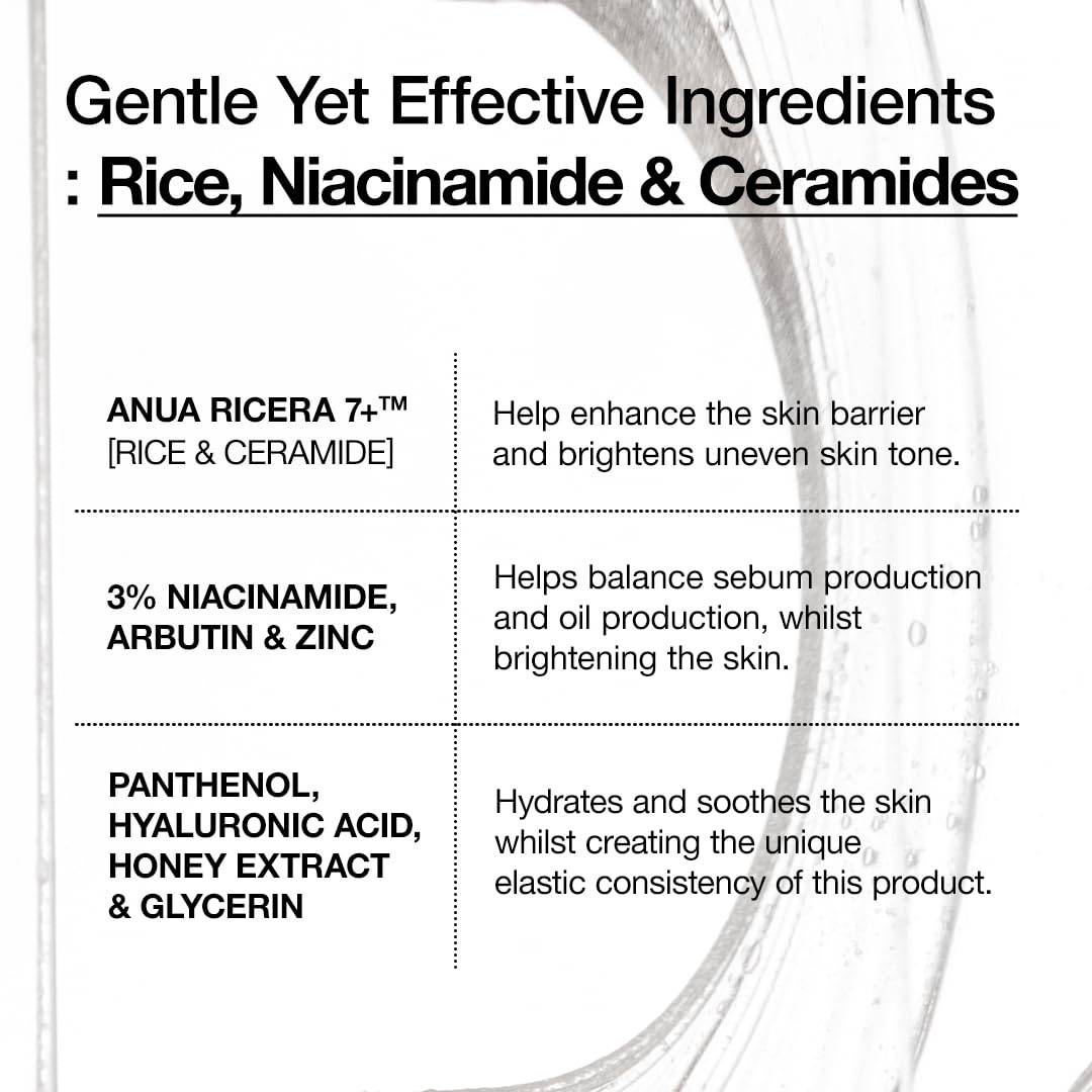 Anua Rice Ceramide 7 Hydrating Barrier Serum, Moisturizing Face Serum, Non-comodogenic, Hyaluronic Acid ANUA buy supplements canada