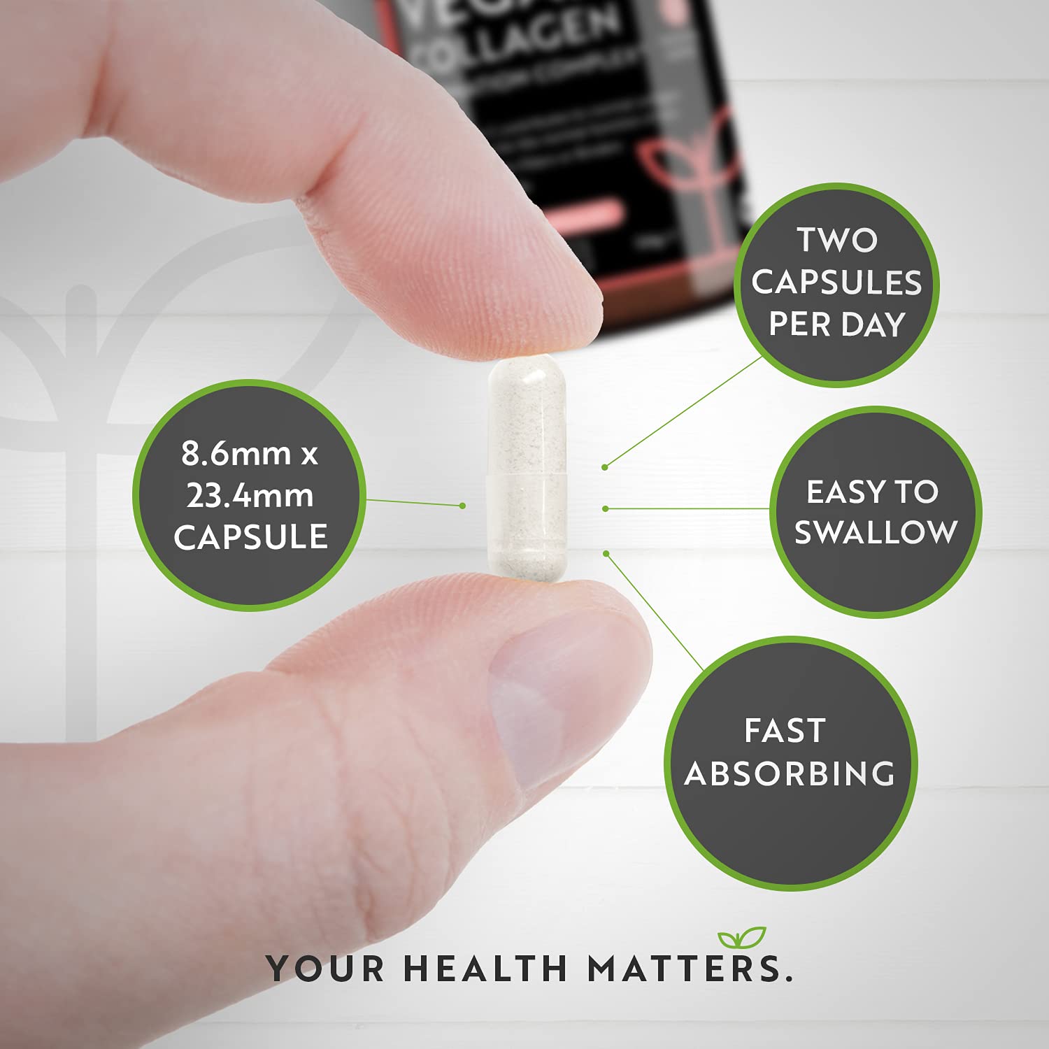 Vegan Collagen 1000mg Advanced Superfood Blend - 180 Capsules (3 Month Supply) Nutravita buy supplements canada