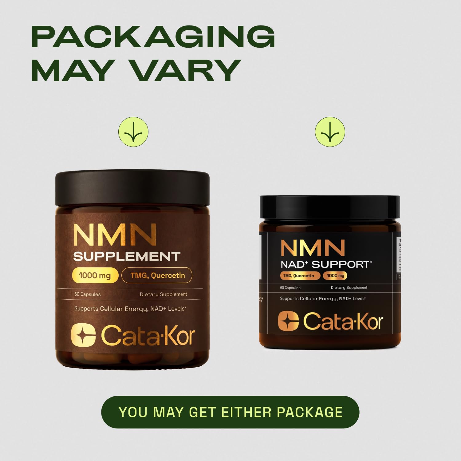 Cata-Kor NMN Supplement – 1000mg Per Serving NAD Resveratrol Supplement with Quercetin | TMG – NMNH Alternative – Supports Cellular Energy & NAD+ Level – 60 Capsules Cata-Kor buy supplements canada