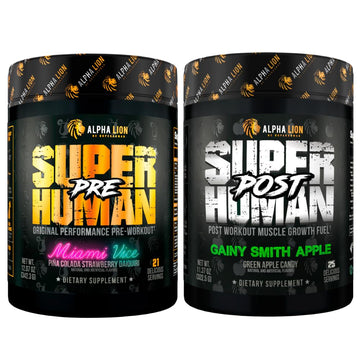 ALPHA LION Superhuman Pre Workout Powder & Post Workout Recovery Bundle ALPHA LION buy supplements canada