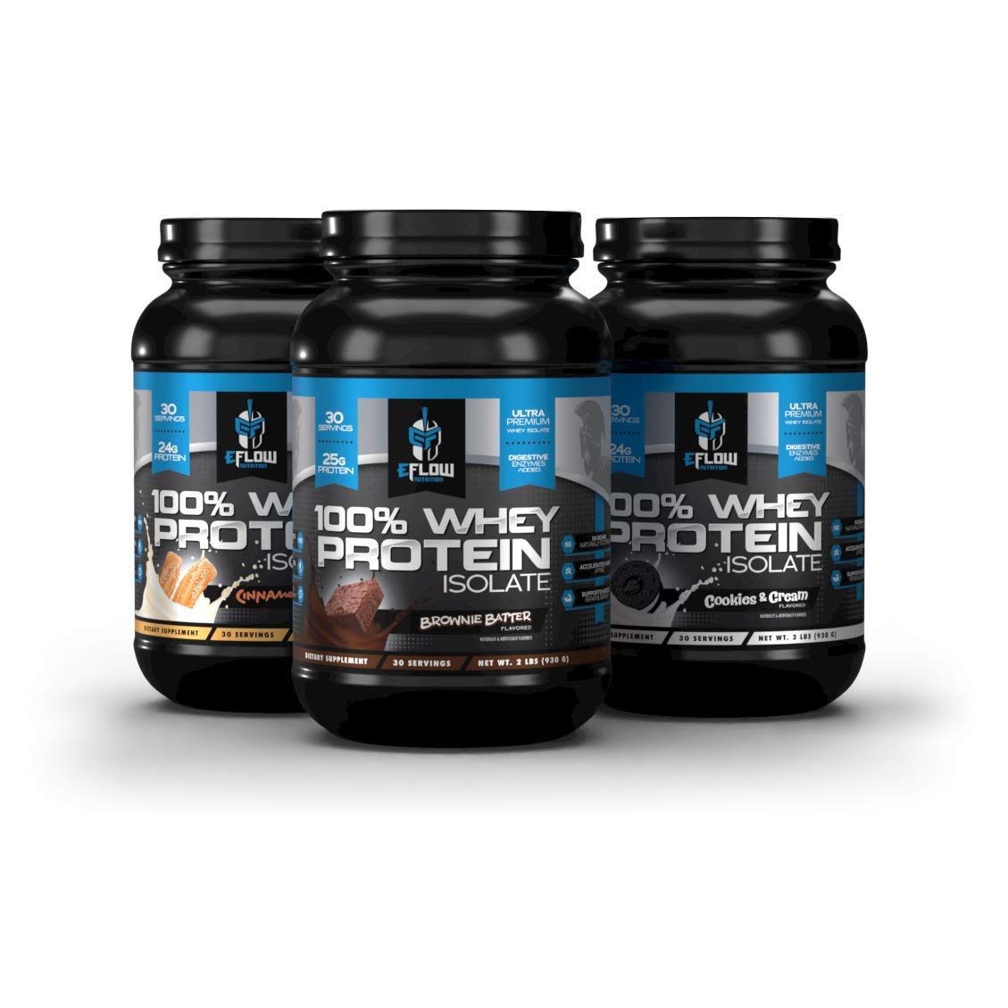 eFlow Nutrition 100% Whey Protein Isolate - Lactose-Free Digestive Enzymes Added eFlow Nutrition buy supplements canada