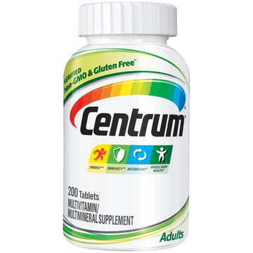 Centrum Adult Multivitamin/Multimineral Supplement with Antioxidants, Zinc, Vitamin D3 and B Vitamins, Gluten Free, Non-GMO Ingredients - 200 Count Centrum buy supplements canada