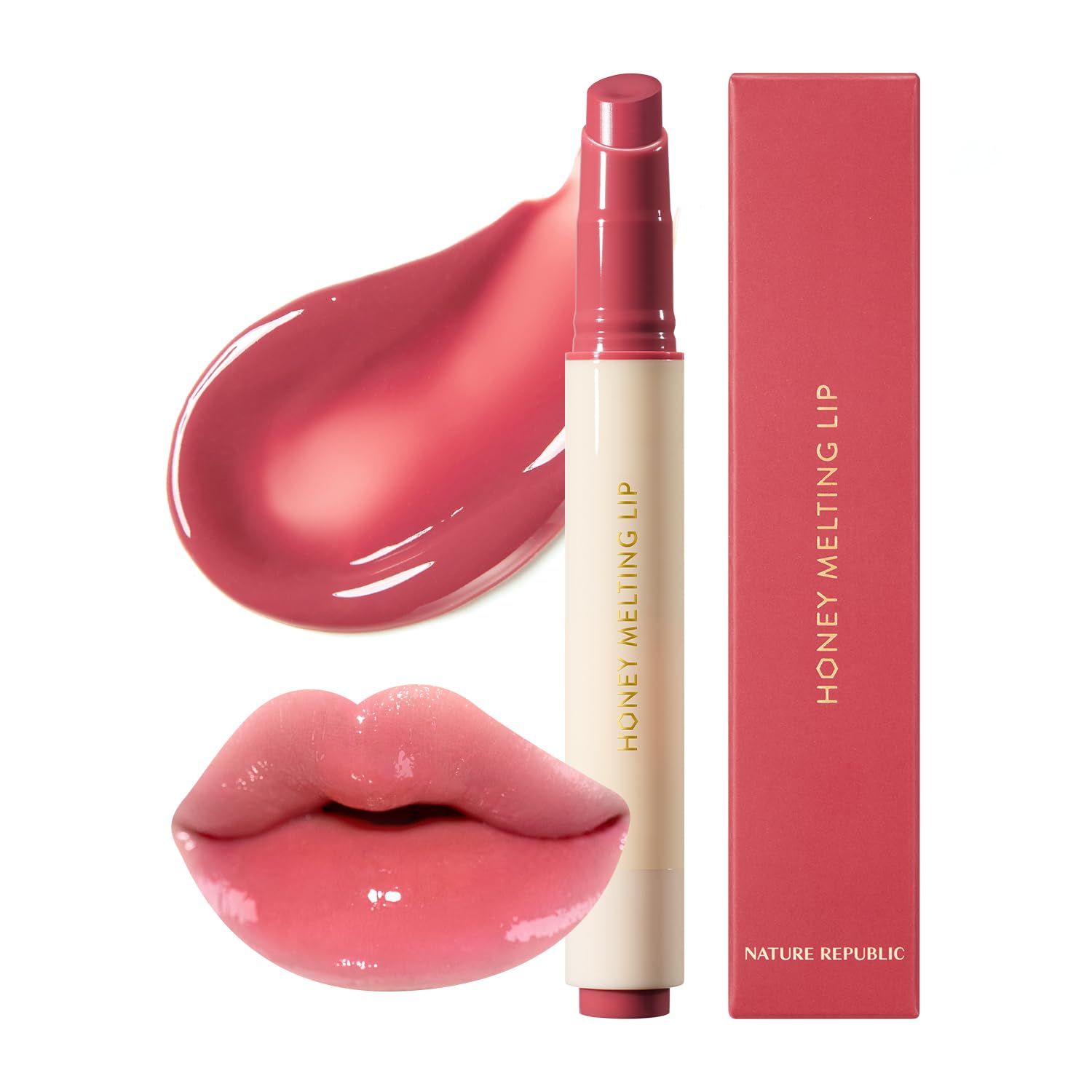Nature Republic HONEY MELTING LIP (03 BERRY) SOFT LIP STICK, Hydrating Gloss, Moisturizing balms, Sheer tint, Shine & Glowy Finish, korean make up Nature Republic buy supplements canada
