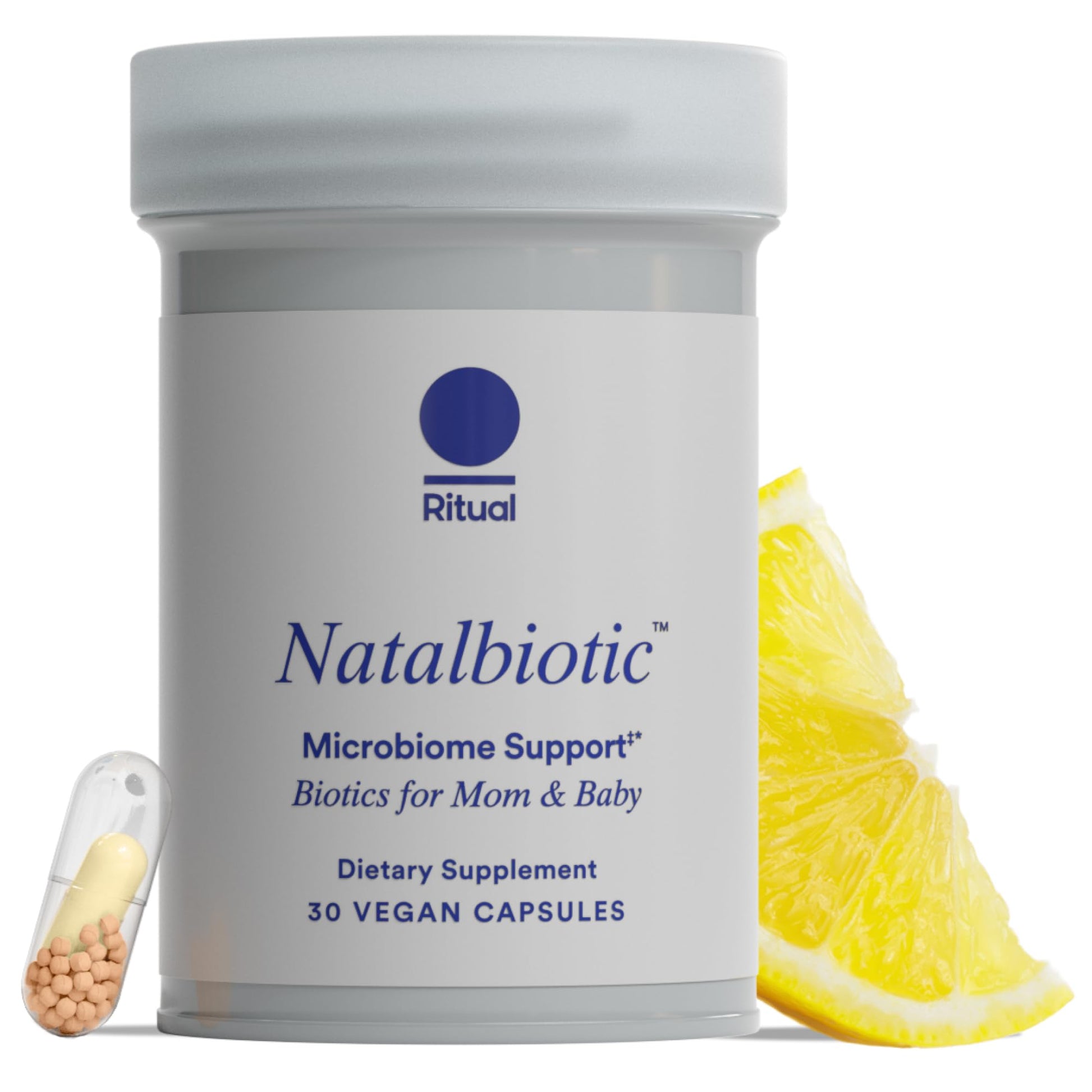 Ritual Natalbiotic™ Microbiome Support†* Biotics for Mom & Baby. Formulated to Support Digestive Health, Vaginal Health, and Baby’s Immune Health.* Designed with OB/GYNs‡. Non-GMO, Vegan, 30 Days Ritual buy supplements canada
